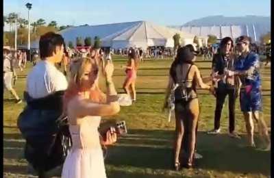 Rae's booty at Coachella