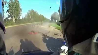 car vs motorcycle head on