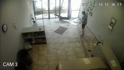 She must've been late for her appointment...