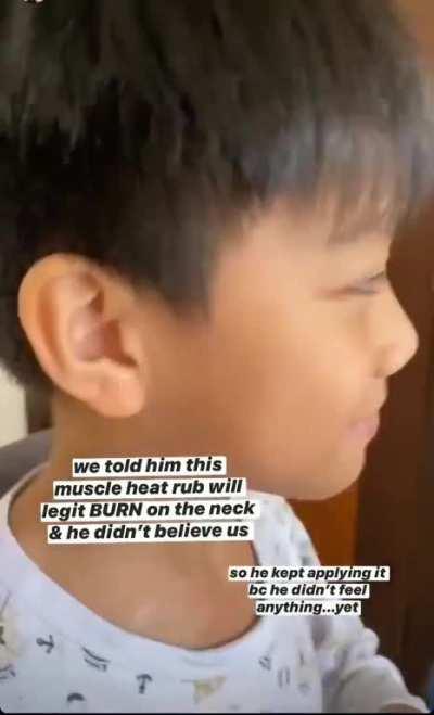 His neck is hotter than the sun