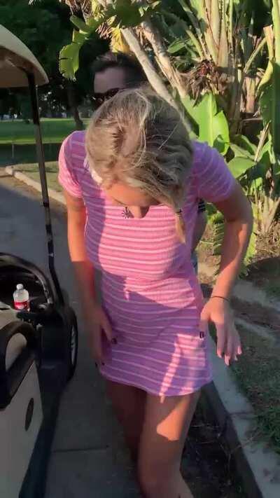 Cumming in Gabbie at the Golf Course (sound)