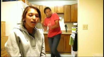 Taking over her sister's performance