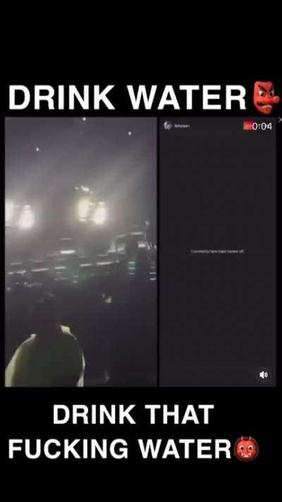 Carti being a caring rolemodel and reminding his fans to drink water