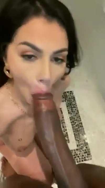 Cock the size of her forearm