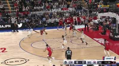 [Highlight] Kuzma fakes out Kuminga and goes straight to the rack