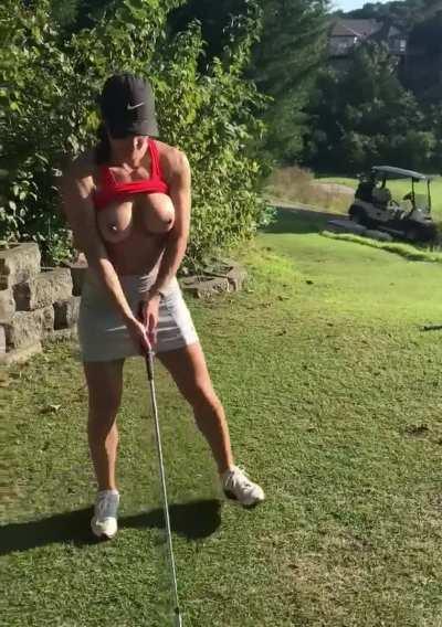 Just a golfing Mom! [OC]