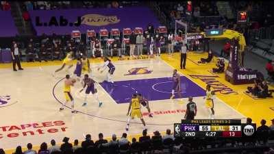 [Highlight] LeBron James shoves Booker and then passes it right to Crowder