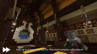 Showcasing my potion brewer, featuring a giant potion visualizer that fills up as you add things!