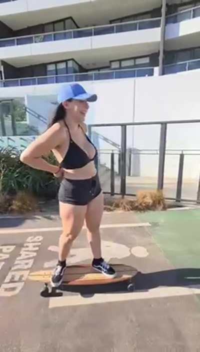 let me ride your skateboard?