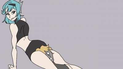 Eula Reverse Headscissor on Aether - Animation