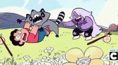Y’all remember when Steven was getting mauled by a raccoon and Amythest did nothing