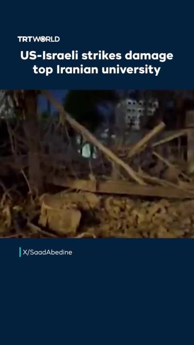 US-Israeli strikes hit Sharif University of Technology in Tehran on April 6