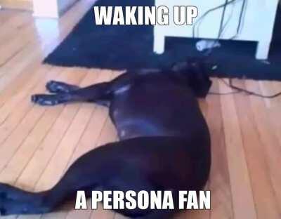waking up persona fan