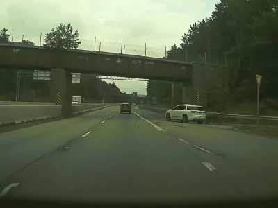 My butthole has never gotten so tight before. I couldn't even move over; there was another car there.