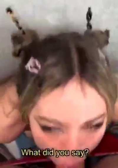 Letting a stranger use your throat like a fuck hole is the best you can do.