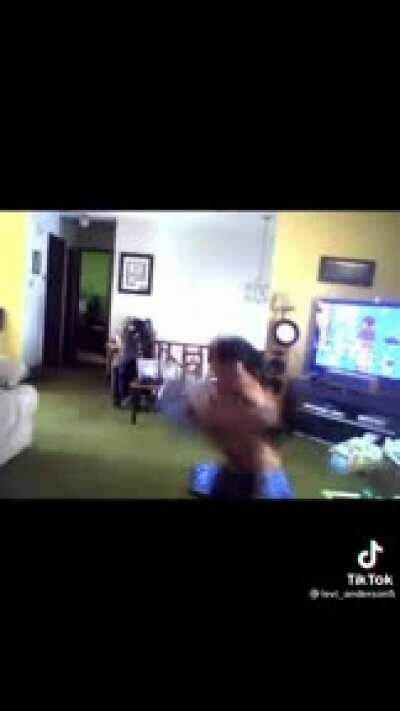 He's pleading her to stop