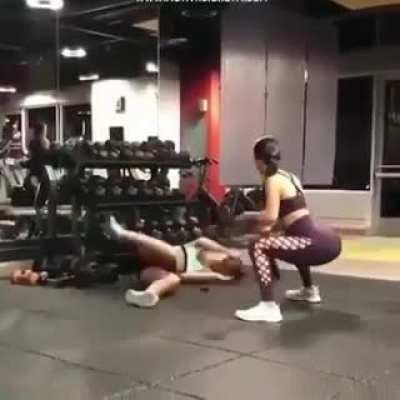 That is an improper squats posture...