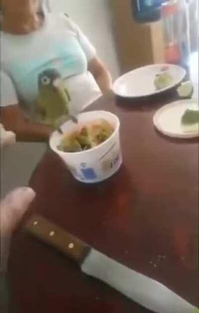 Bird gangsta until knife entered