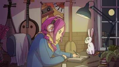 Me as a lofi anime Character