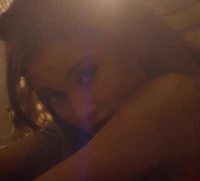 she looked like a cat in heat in this music video, even wearing cat ears for it