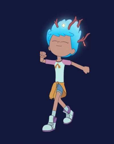 Anne's happy walk (animation)