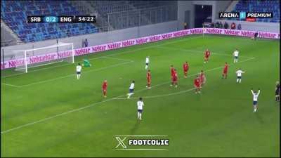 Serbia U21 0 - [3] England U21 - Havey Elliott 55'