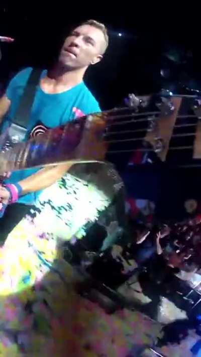 POV: You are Chris Martin's guitar.