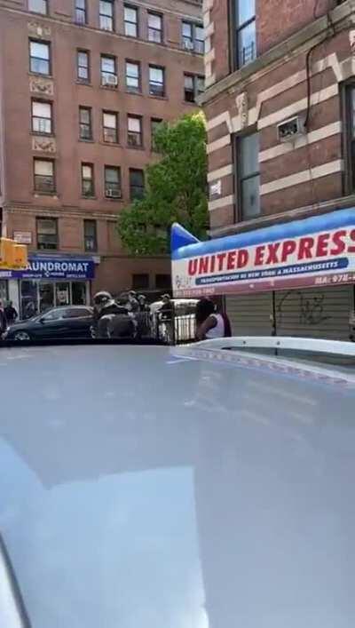 Stick fight ends in a KO