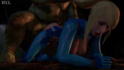 Samus pregnant after months of non stop rape