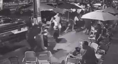 For the owner of a pub in Recife, Brazil, cos when patrons noticed a group of people racing in their direction, they assumed it was a robbery and started to run away. It was actually just a bunch of folks doing crossfit