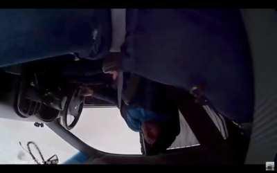 Russia: Van skidding into another van, could be avoided if was not speeding on very VERY icy roads. 