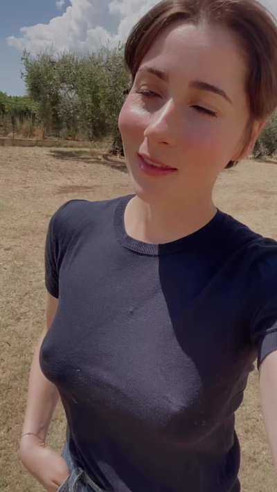 Just a bit of naughtiness poking through my tee..