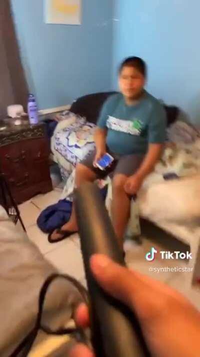 Hot iron prank gone wrong!