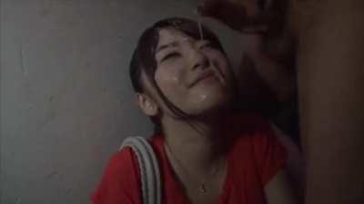 Showing off her Bukkake