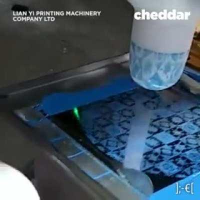 Dish ware stamp machine.