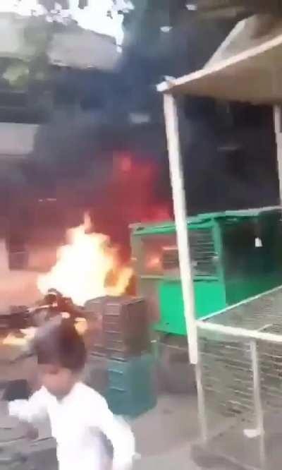 to extinguish the fire