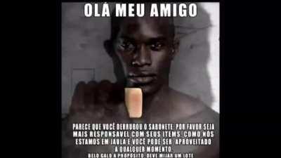 Parece que vc derrubou o sabonete