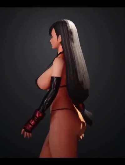 Tifa Lockhart Jiggly Boobs (3D Ikeda) [Final Fantasy 7]