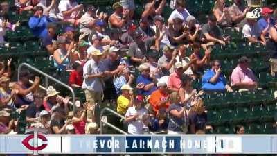 [Highlight] Trevor Larnach hits a monster solo homer clear over the batter’s eye in straightaway center