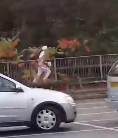 “Get your a$$ back here boi!”