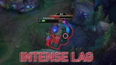 How blue Buff acts when I start lagging