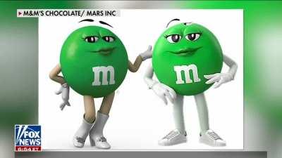 Tucker Carlson really likes the Green M&M