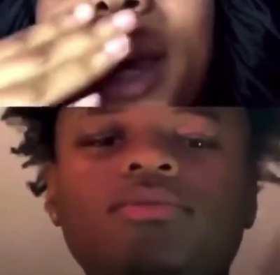 Girl cheats on her bf on IG live