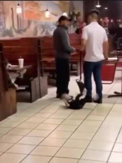 He land feet 1st then do front flip