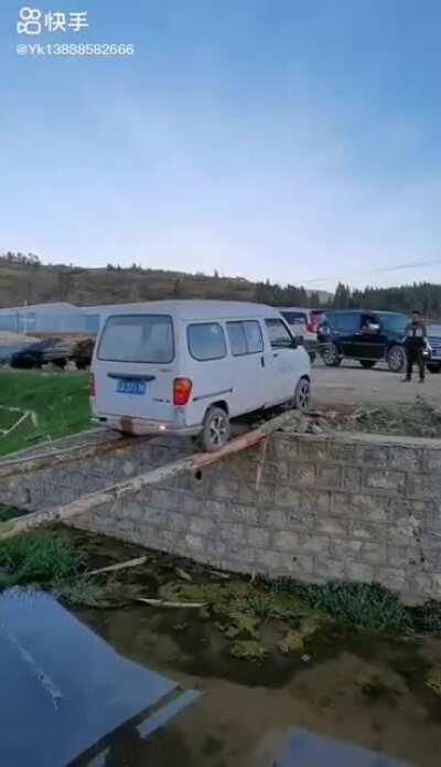 It takes incredible skill to do this, but an idiot nonetheless!