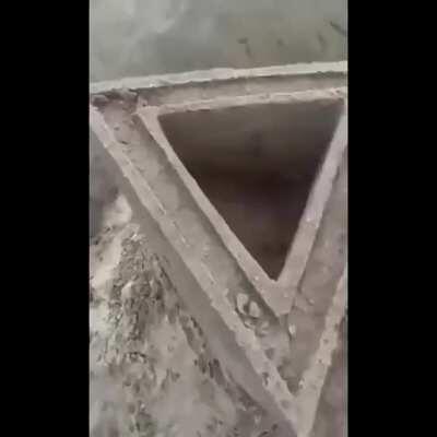 Legendary Chad makes sandcastle