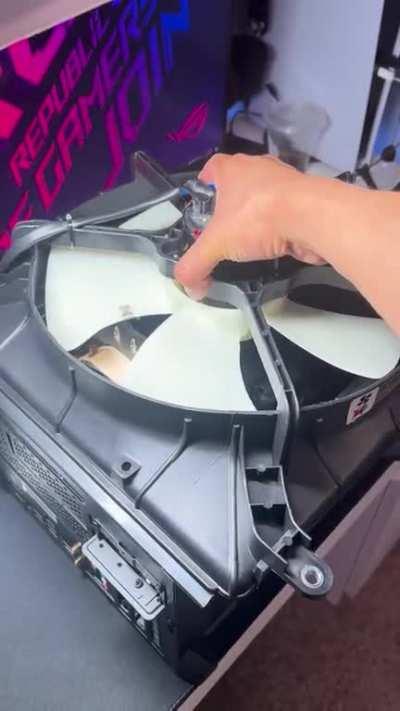 No more hot temps with my new 350mm fan from doorman 