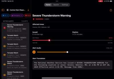 SVR Warning TOR possible tag