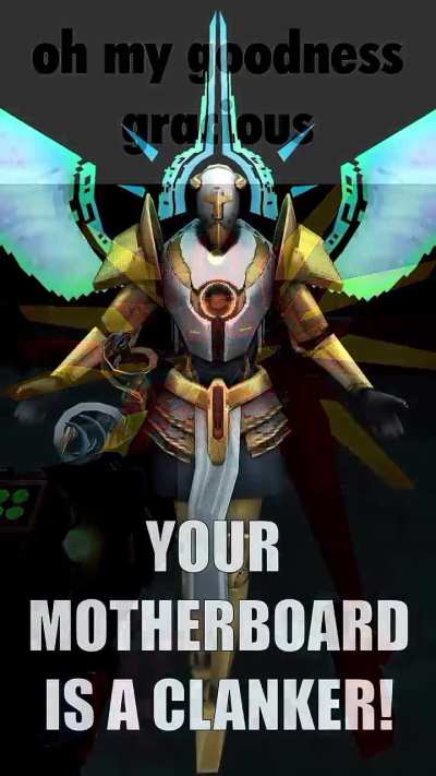 You SHOULD NOT SAY THAT TO ME GABRIELL I'M NO CLANKER