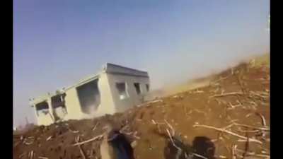 (June 19, 2019) Katibat al-Ghuraba al-Turkistan (Ethnic Uyghur Armed Formation) Fighters Engaging in Close Combat with a Lone Barricaded Syrian Arab Army Soldier